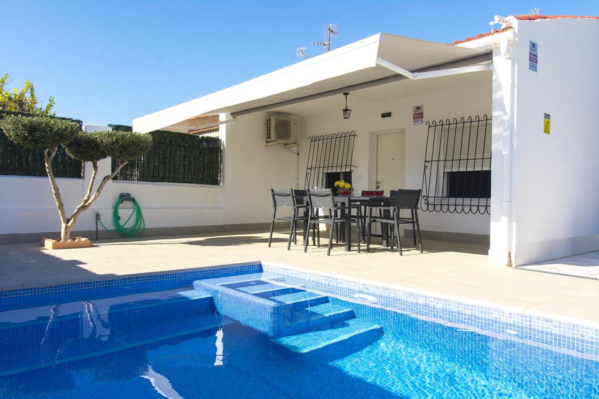 Casa Soleada Piscina Climatizada Y Privada Santiago De La Ribera Exterior foto